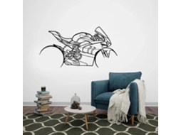 Adesivos Muraux Silhueta De Moto Em Vinil Para Quarto, Garagem Ou Quarto De Garçon - Décoration Murale Amusante