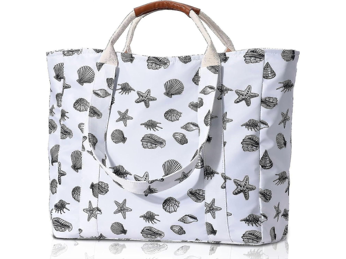 Bolsas De Praia Femininas, Bolsa De Praia Grande À Prova D'água, Bolsa Tote Com Bolso Com Zíper, Bolsas Dobráveis, Bolsas De Ombro, Itens Essenci