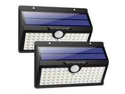 Lâmpadas Solares Exteriores Sem Fio Impermeáveis com Sensor de Movimento Ip65 (2 Pack)