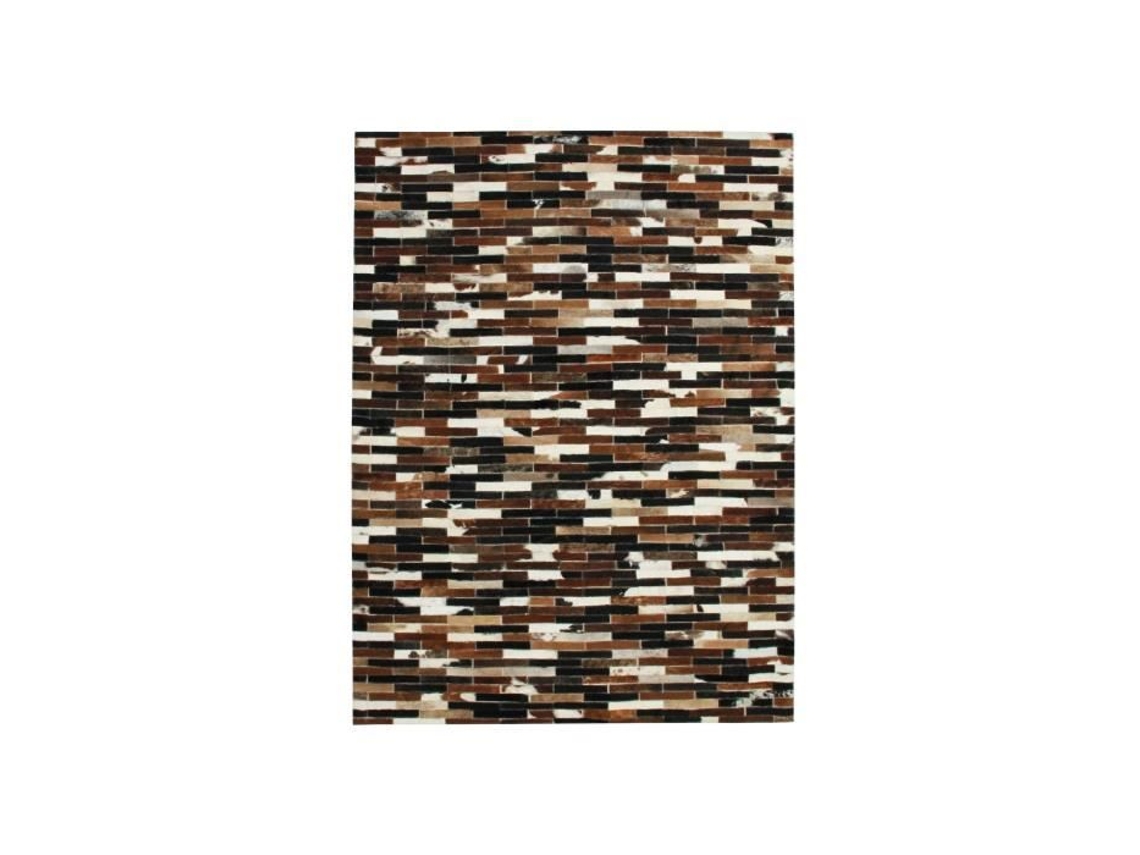 Tapete - A Fábrica De Decoração - Linhas De Couro - Couro Reciclado - 140x200 Cm - Retangular
