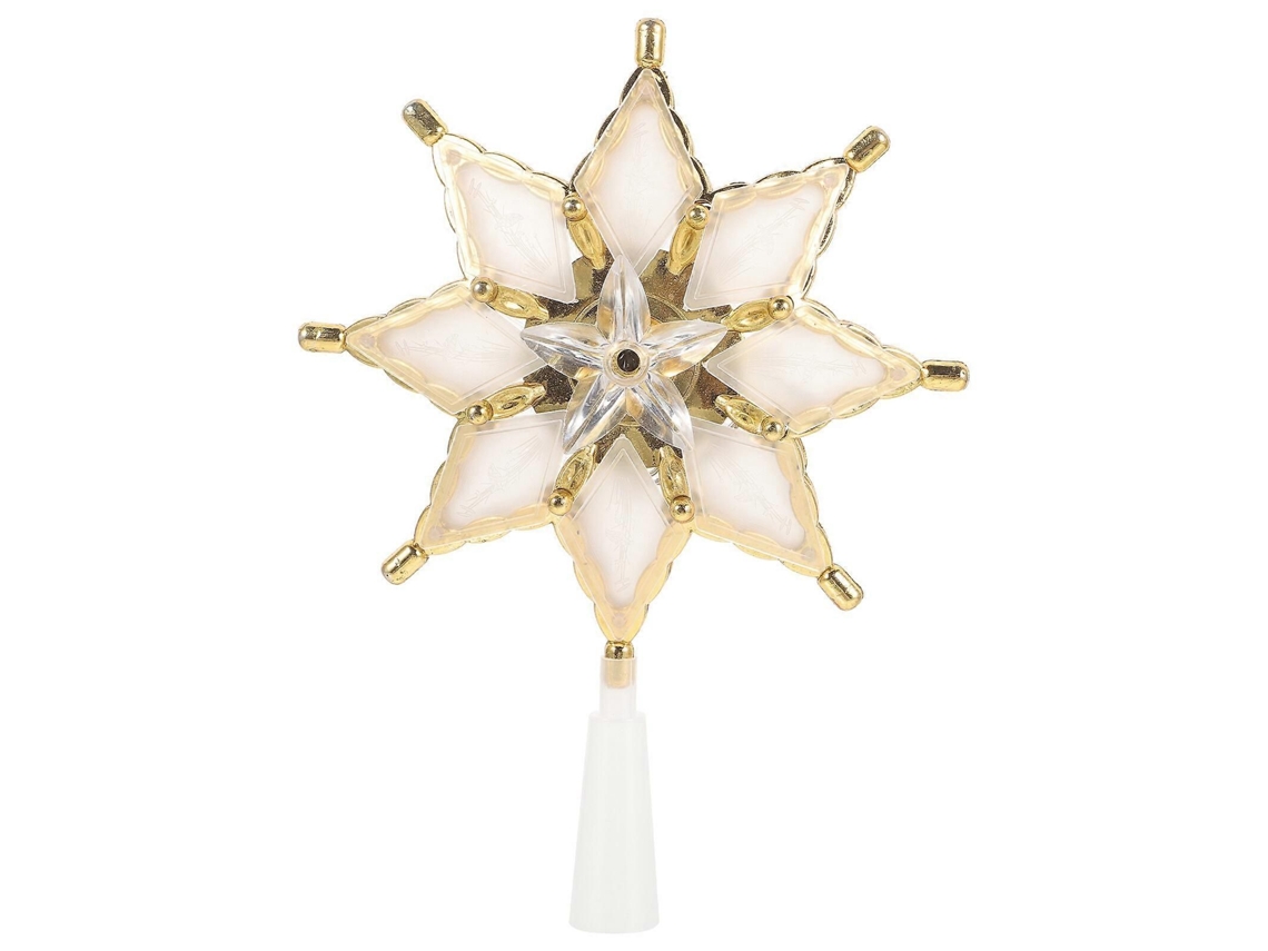 Estrela De Natal Iluminada Para Topo De Árvore Com Luzes