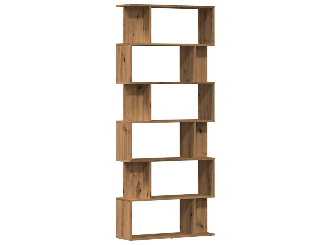 Estante Vidaxl Marrom Madeira Processada (80x24x192 Cm)
