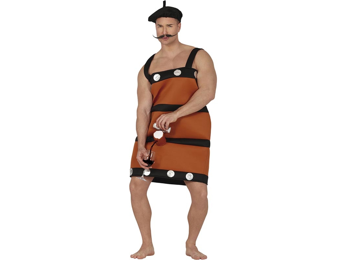 Traje de barril dispensador masculino