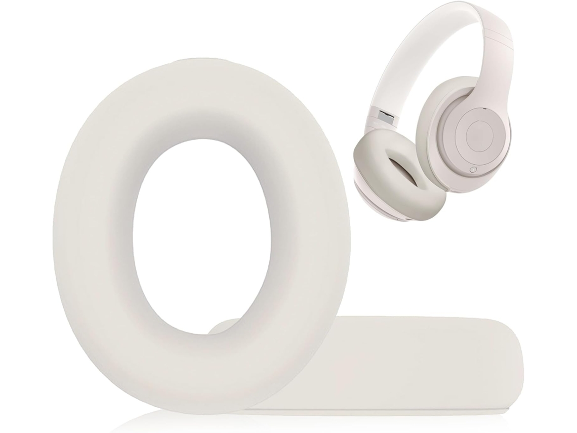 Elysve Capa Protetora Para Beats Studio Pro, De Silicone Lavável, Branco