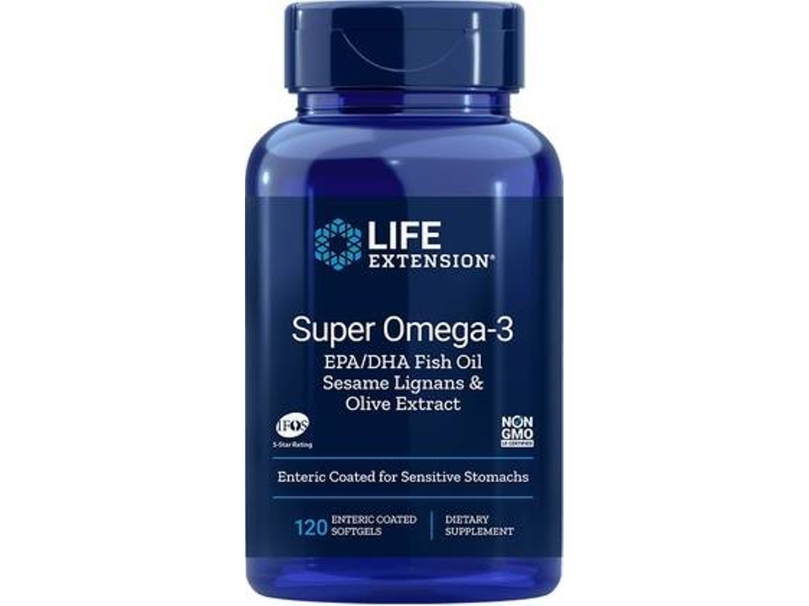 Suplemento Alimentar LIFE EXTENSION Super Omega- / Dha (120 cápsulas revestidas)