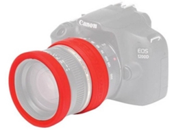 Aros protetores para lente EASYCOVER 58 mm Vermelho