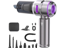 Aspirador De Pó Portátil Sem Fio 100w Para Carro, Recarregável, Com Dupla Função De Aspirador E Soprador, Motor Sem