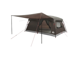 Vidaxl Barraca Familiar Com Telhado Marrom Cinza 500 X 400 X 230 Cm