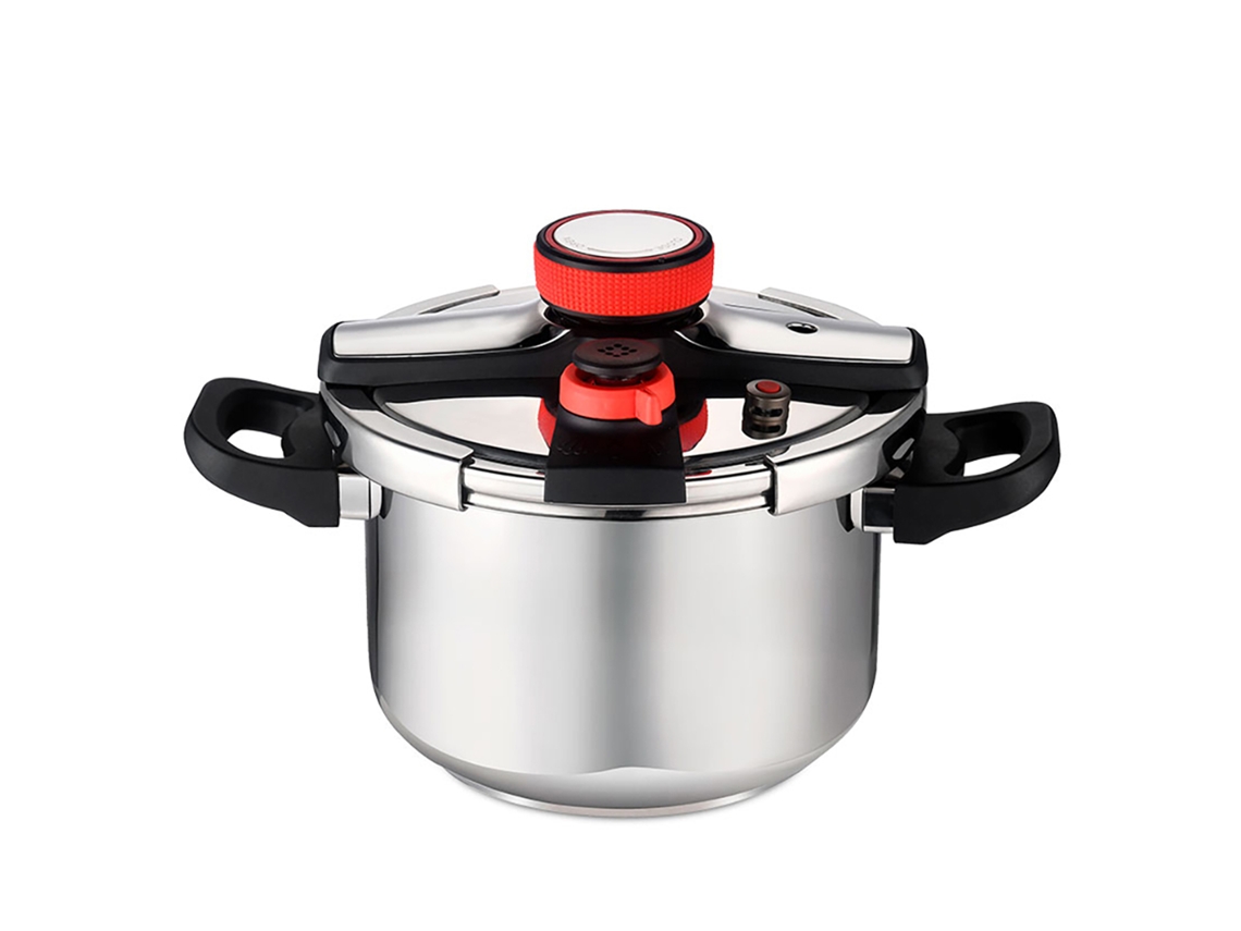 Panela de Pressão de 4l com Roda e Vedação de Silicone. DAM