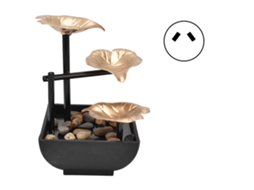 Fonte de mesa com água fluindo e Led para decoração Feng Shui | S/MARCA