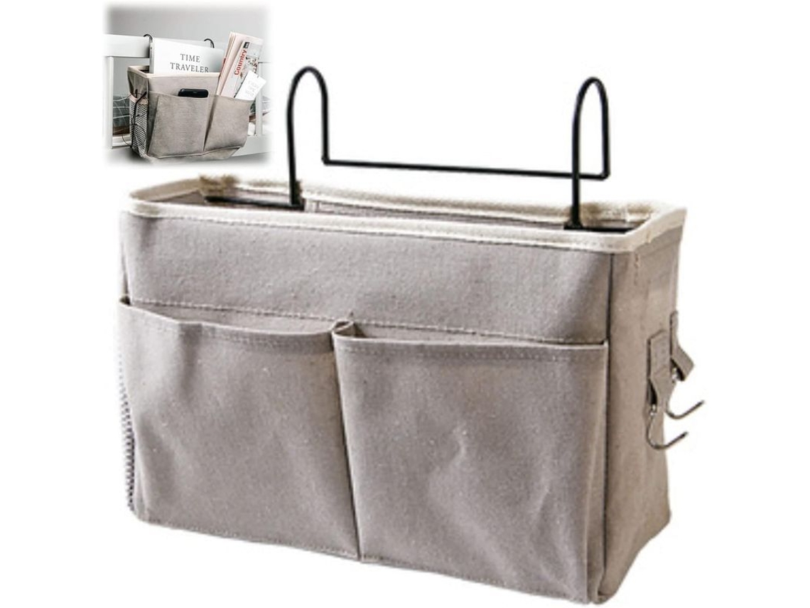 Canasto Colgante Para Cama Con Bolsillos Organizador De Almacenamiento Para Dormitorio Y Espacios Pequeños