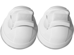 Suporte de parede para chuveiro Angooily, conjunto de 2 peças, em ABS resistente, sem necessidade de furar, com tampa
