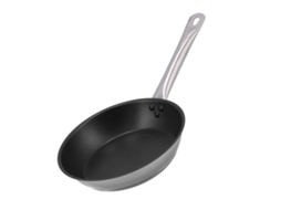 Frigideira antiaderente de aço inoxidável 304 para ovos fritos panquecas cozinha restaurante 200x50mm S/MARCA