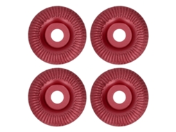 4 Peças De Disco De Mezclilla 16mm De Aço Inoxidável Para Desbaste Rápido, Formação, Polimento E Lixamento Em Madeira Vinho Tinto