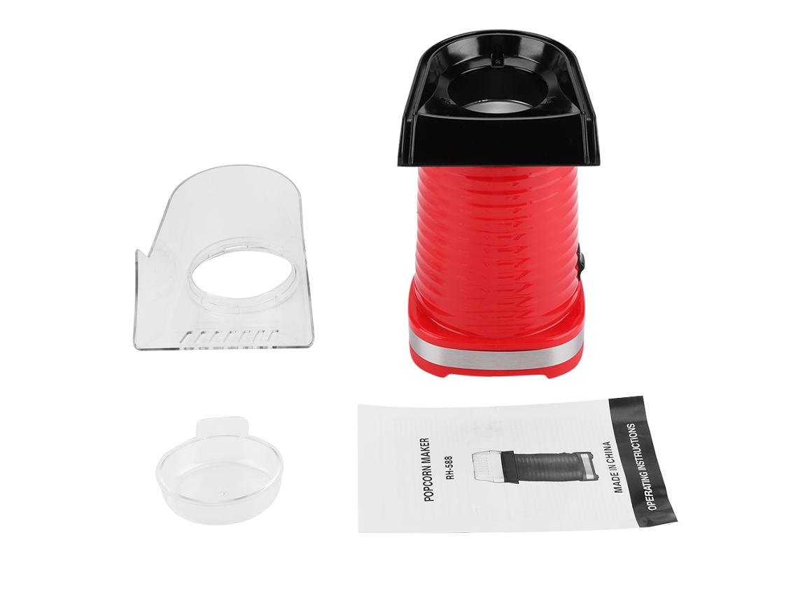 Mini máquina automática de fazer pipoca de 1200 W, plugue UE de 220 V