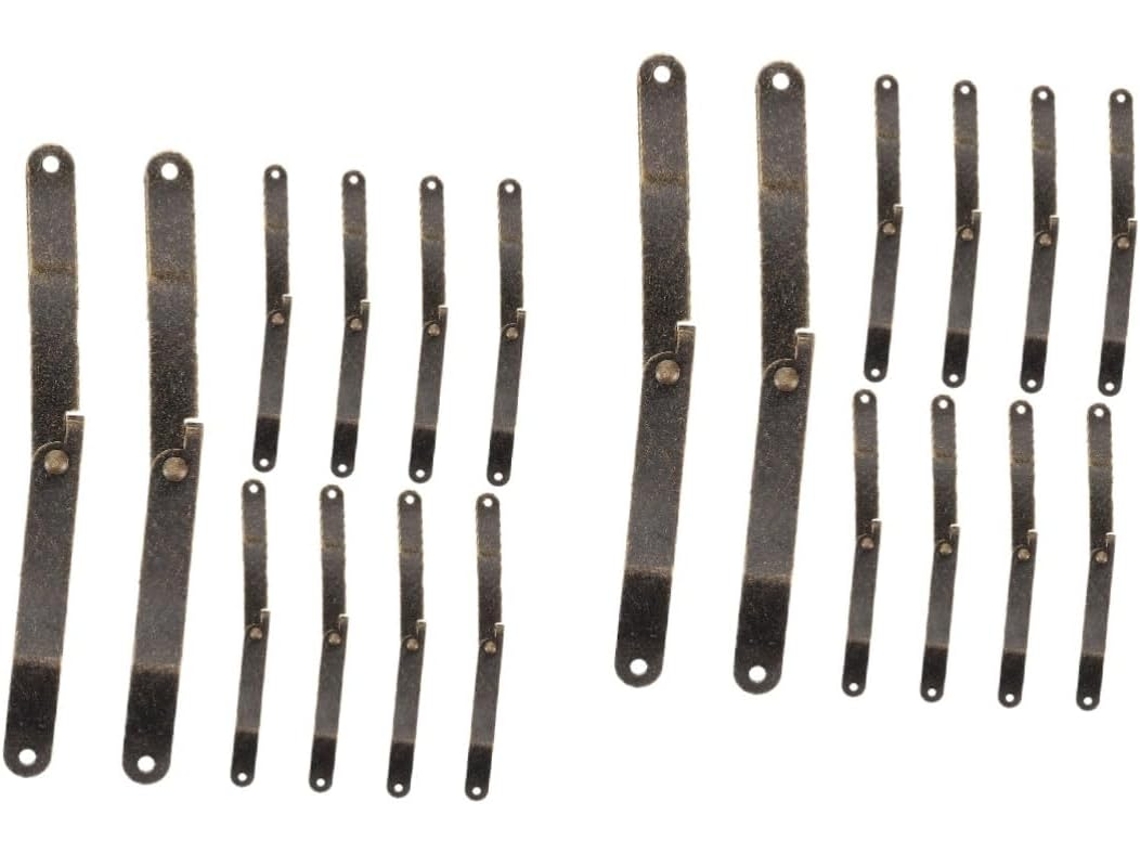 20 Peças De Metal Vintage Para Caixas Madeira Portas Armários.