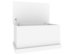 Storage Box, Storage Boxes Vidaxl Branco Madeira Processada (70 X 40 X 38 Cm)