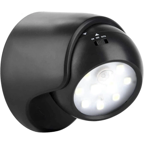 Luminária De Parede Led, 1000lm, Sensor De Movimento, Alimentação Por Bateria, Para Quarto, Corredor, Escadas, Sala Ou Casa De Banho