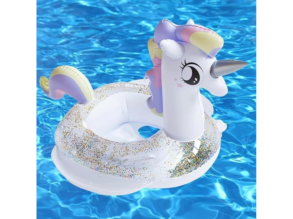 Boia inflável infantil para piscina até 20 kg brinquedo de banho branca SIURN