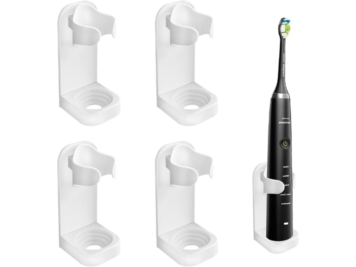 Suporte Escova Dentes Elétrica Parede 6 Unidades