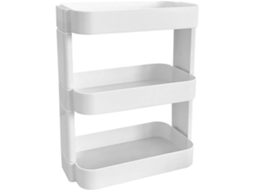 Organizador De Mesa Multifuncional Ciieeo Com 3 Níveis, Removível, Branco, Para Maquiagem E Artigos De Papelaria