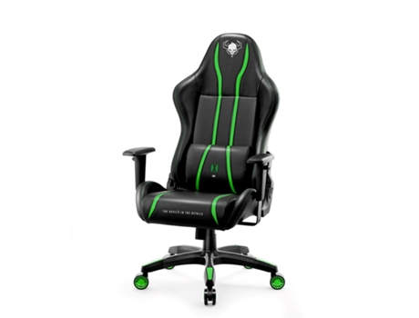 Cadeira gaming Diablo X One 2.0 tamanho normal preta, verde dcr
