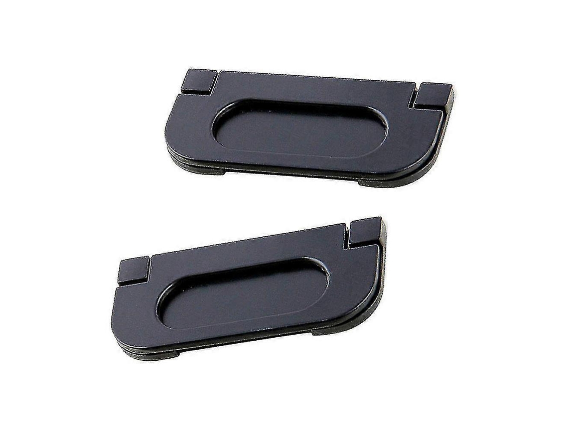 Alavanca Embutida Portas Retráteis Preto Antirust 2 Pacote