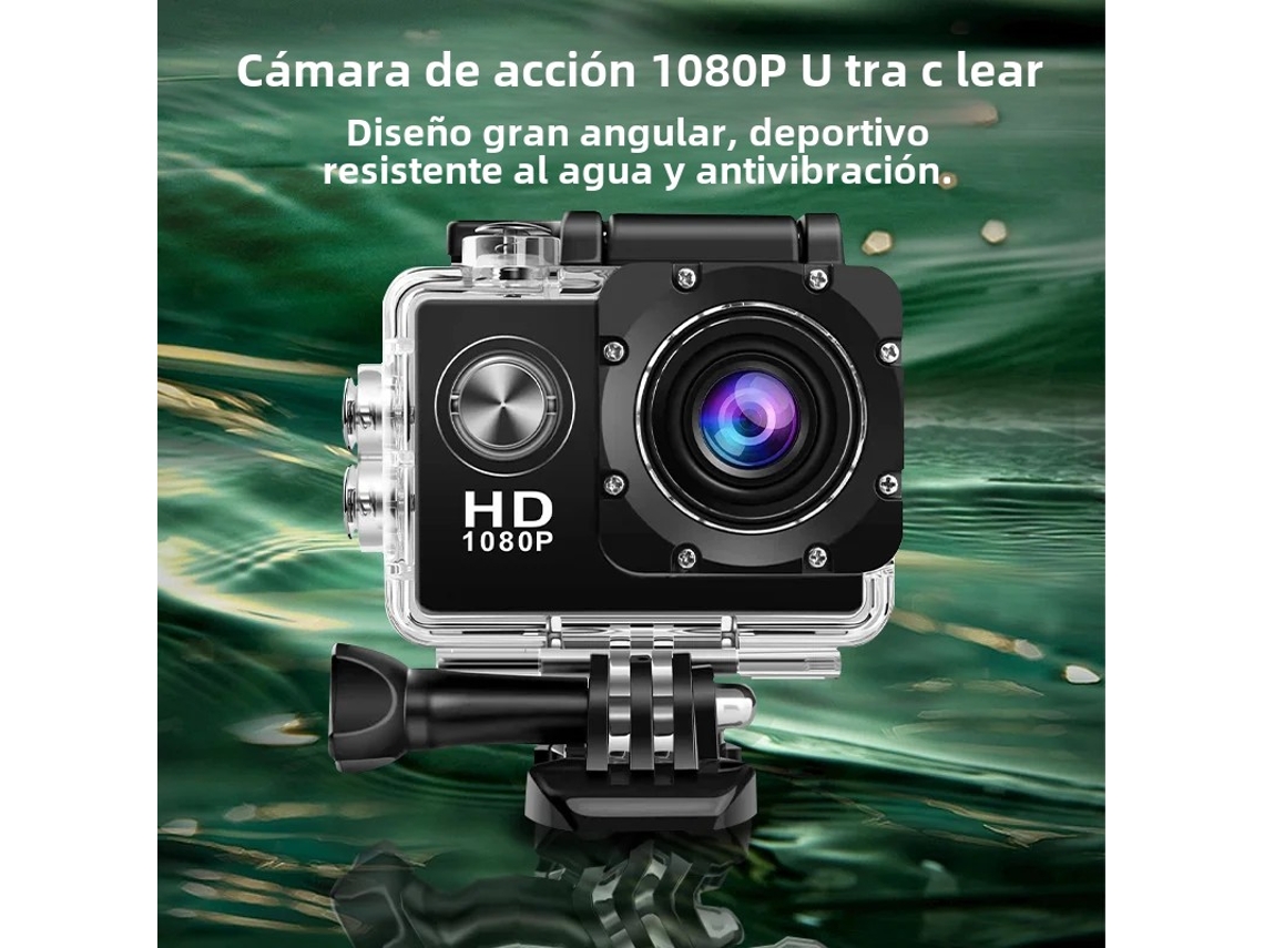 Mini Câmera de Ação Hd 4k À Prova D'água com Tela MDUG