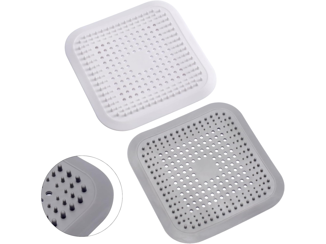 Filtro De Silicone Para Ralo De Chuveiro Com Ventosa, Protetor De Ralo Para Pia, Banheiro E Cozinha