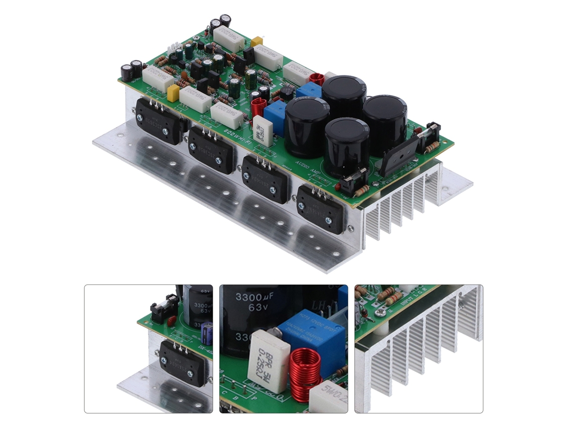 Módulo amplificador de áudio estéreo de alta potência de canal duplo Mini 1494/3858