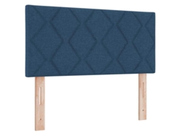 Cabeceira com cabeceira azul de 90 cm em couro sintético MAISON EXCLUSIVE
