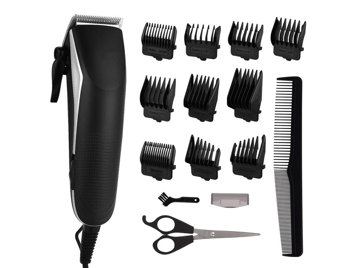 Kit de Corte de Cabelo para Homens Barbeiros Kit de Preparação Fácil Aparador de Barba com Pentes Guia JEDBESETZT