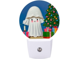 Luminárias De Parede Com Fantasmas E Velas Inclusos, Luminárias De Led Com Sensor Movimento, Luz Branca Quente Suave