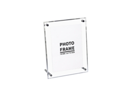 Transparent Photo Frame Acrylic Picture Frame To Display Certificates And Photos With Metal Rack17.1 X 22.3 Cm / 6.7 X 8.7 In LAXISCREED