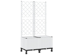 Conjunto 1 Cama Elevada Vidaxl Branco Polipropileno (80 X 40 X 146 Cm)