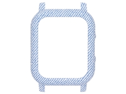 Aetheria capa Protetora de Plástico para Xiaomi Haylou Solar Ls02 Bumper Frame Azul Cowboy