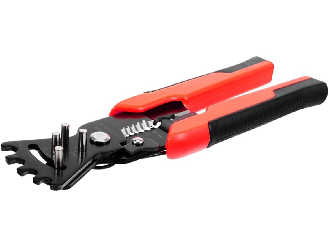 Topbathy Alicate Decapador de Fios Multifuncional Amosfun, Laranja, para Eletricistas, Aço Sólido, Cabo