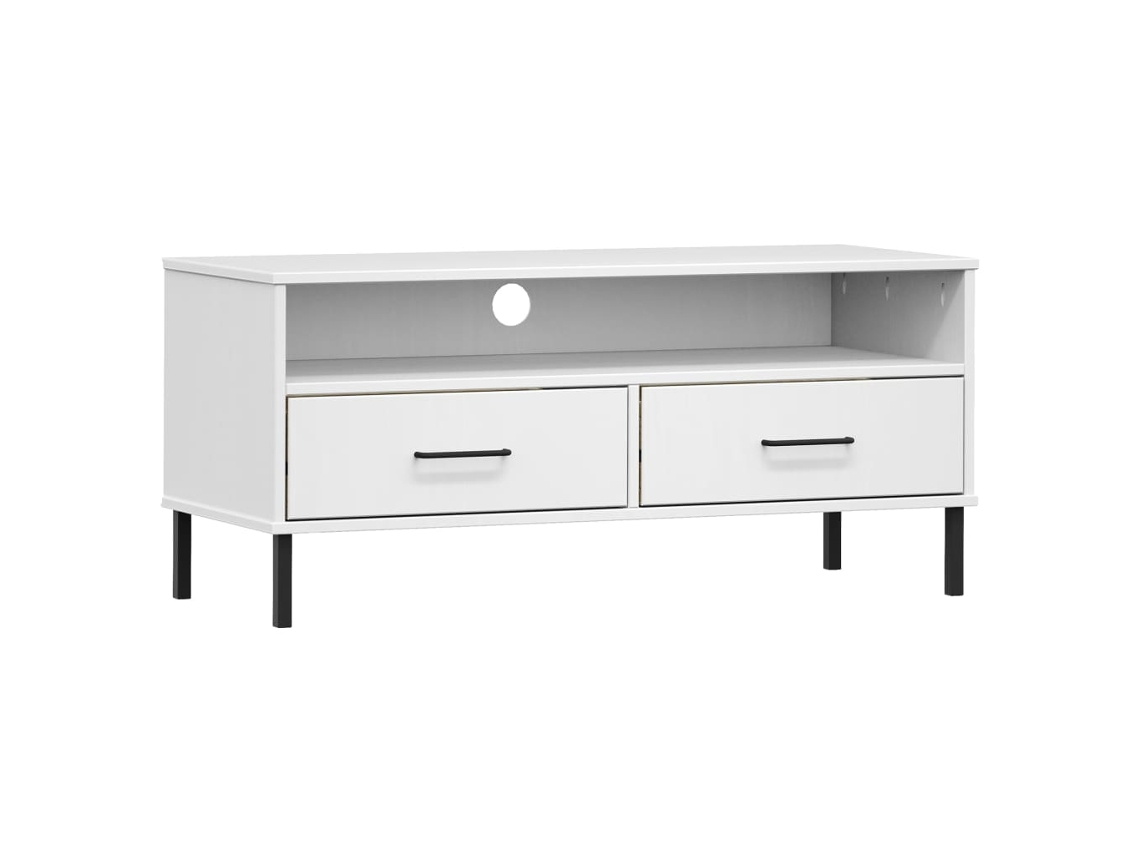 Tv Cabinet, Tv Cabinets Vidaxl Branco Madeira De Pinho (n/a)