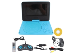Reprodutor De Dvd Portátil Hd 6.8 Polegadas Multifuncional Para Carro E Exterior Tv Player (azul)