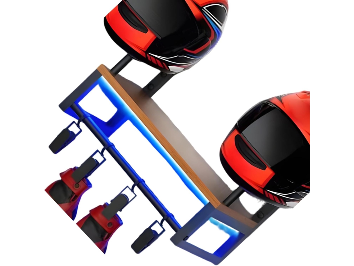 Suporte Mural Multifuncional Para Economizar Espaço Na Garagem, Organização De Capacetes De Moto