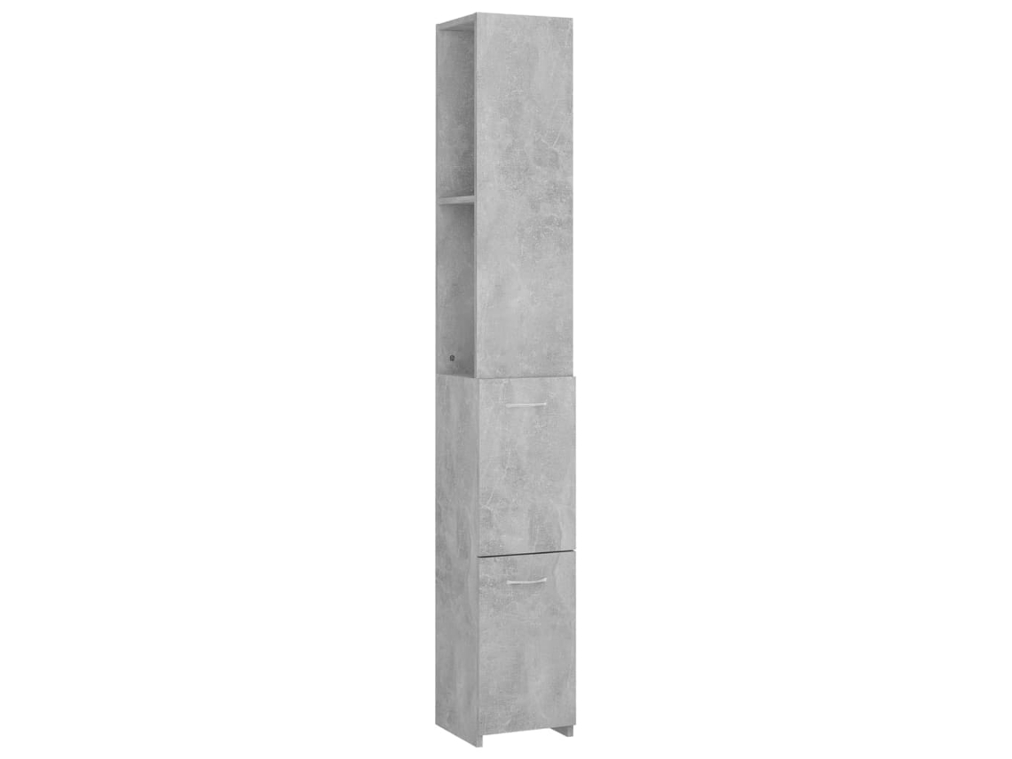 Armário Sanitário Cinzento Cimento MAISON EXCLUSIVE Derivado da Madeira (25x26,5x170 cm)