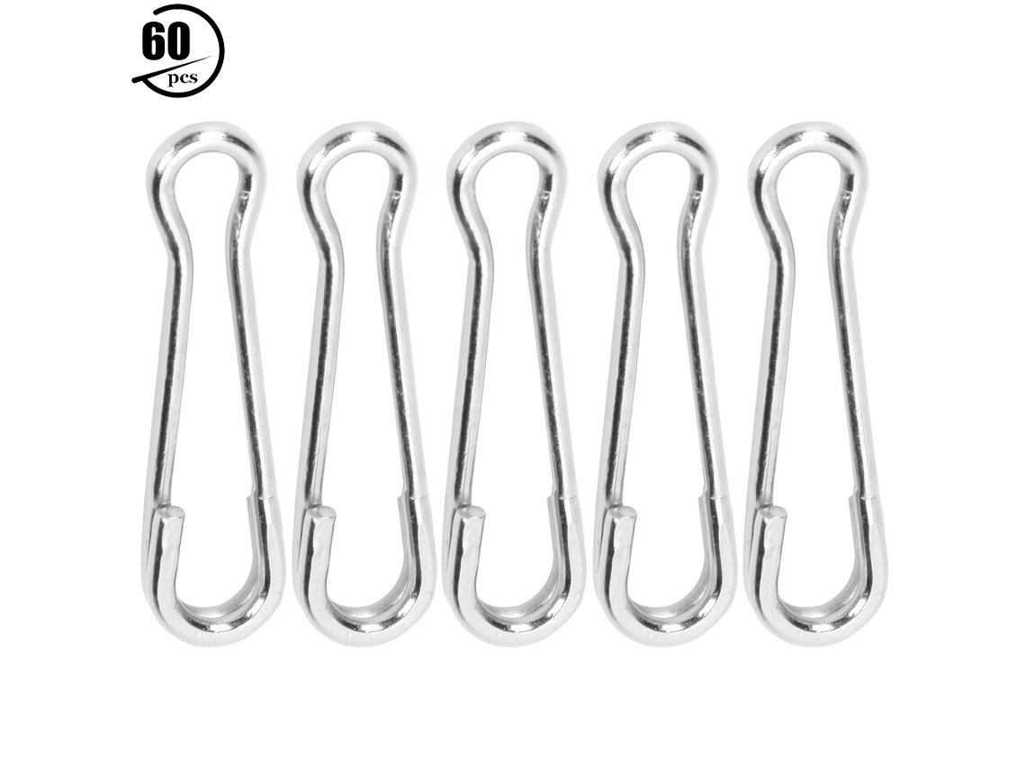 Clip de Pesca Aço Inox 20pcs 6