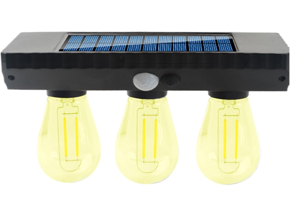 Luzes Solares Externas Com Detecção De Movimento Inteligente