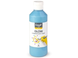 Tinta Creall Que Brilha No Escuro, Azul Tinta Luminosa 250ml
