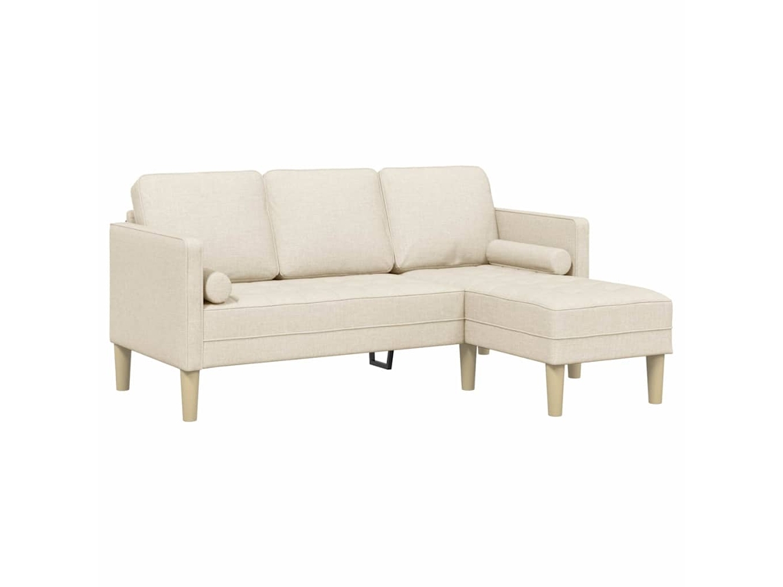 Maison Exclusive - Conjunto De Sofás Com Almofada Linho Poliéster