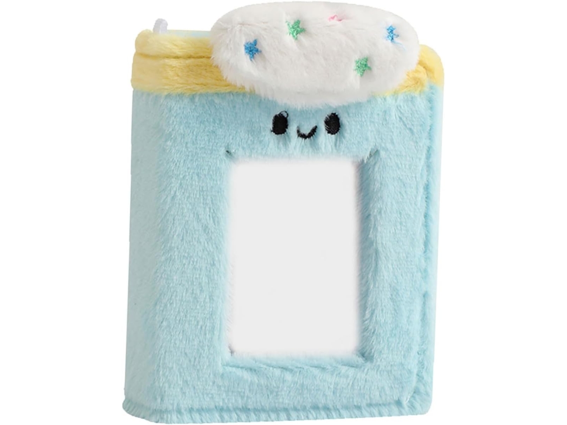 Álbum De Fotos Em Peluche Bleu 3 Bolsas Álbum Para Fotos Carte Postale Pochettes Remplacáveis Porte - Photos