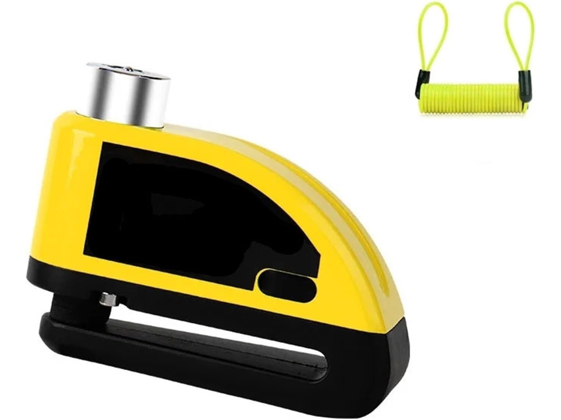 Cadeado para Guidão de Motocicleta Alarme Freio a Disco Trava Antifurto: Este Adota Design Exclusivo Cilindro