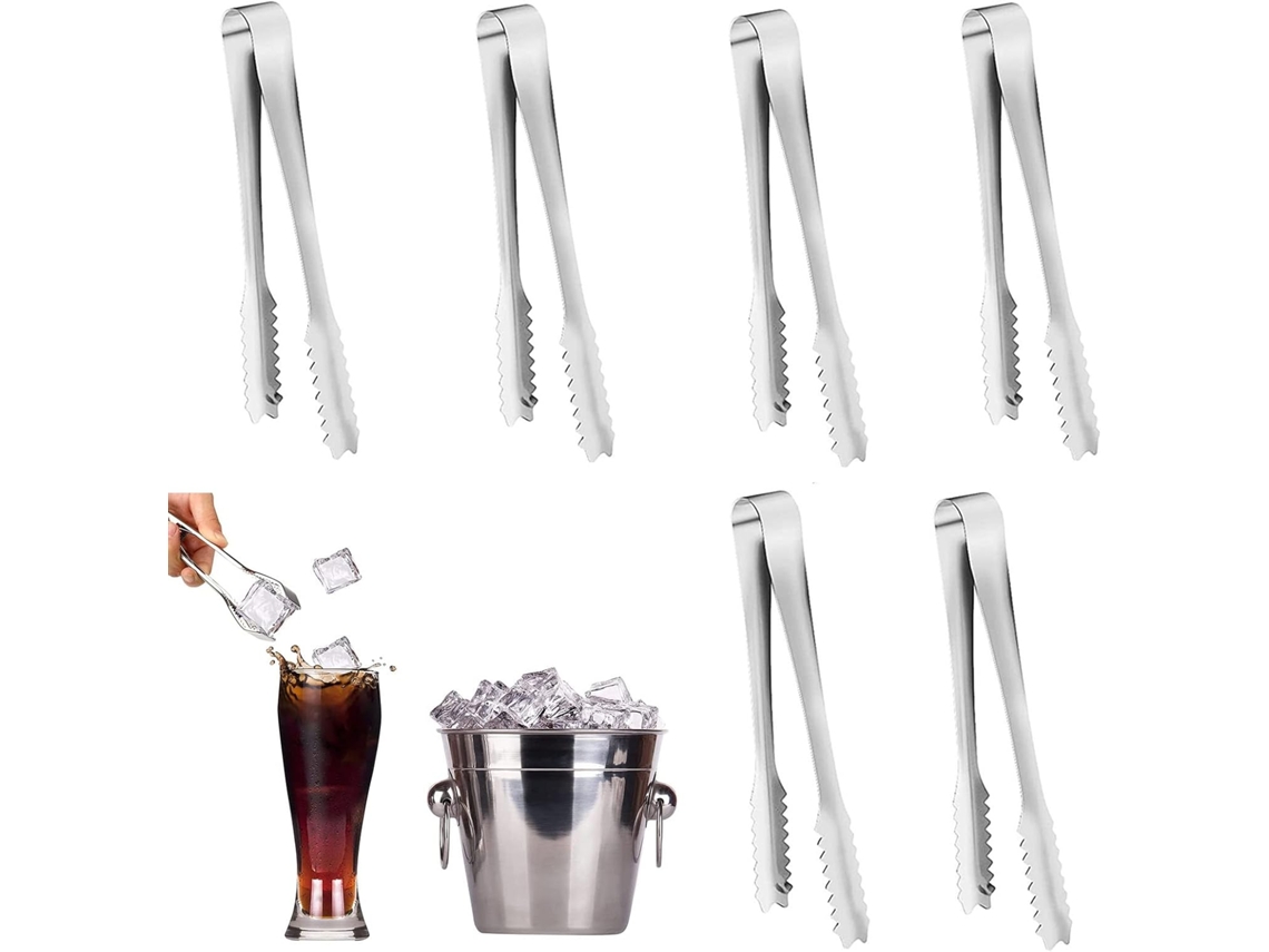 Conjunto de 6 Pinças de Cozinha em Aço Inoxidável BRILVIBERA