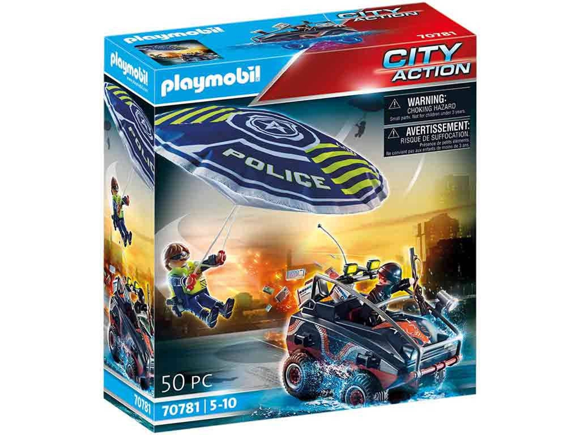 PLAYMOBIL PLAYMOBIL City Action: Polícia Paraquedas (Idade Mínima: 5)