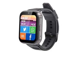 Relógio inteligente Uniwa DM66 4G com chamadas, tela IPS de 1,99 polegadas, Android 9.0, compatível com Wi-Fi e GPS. Ly Ebike